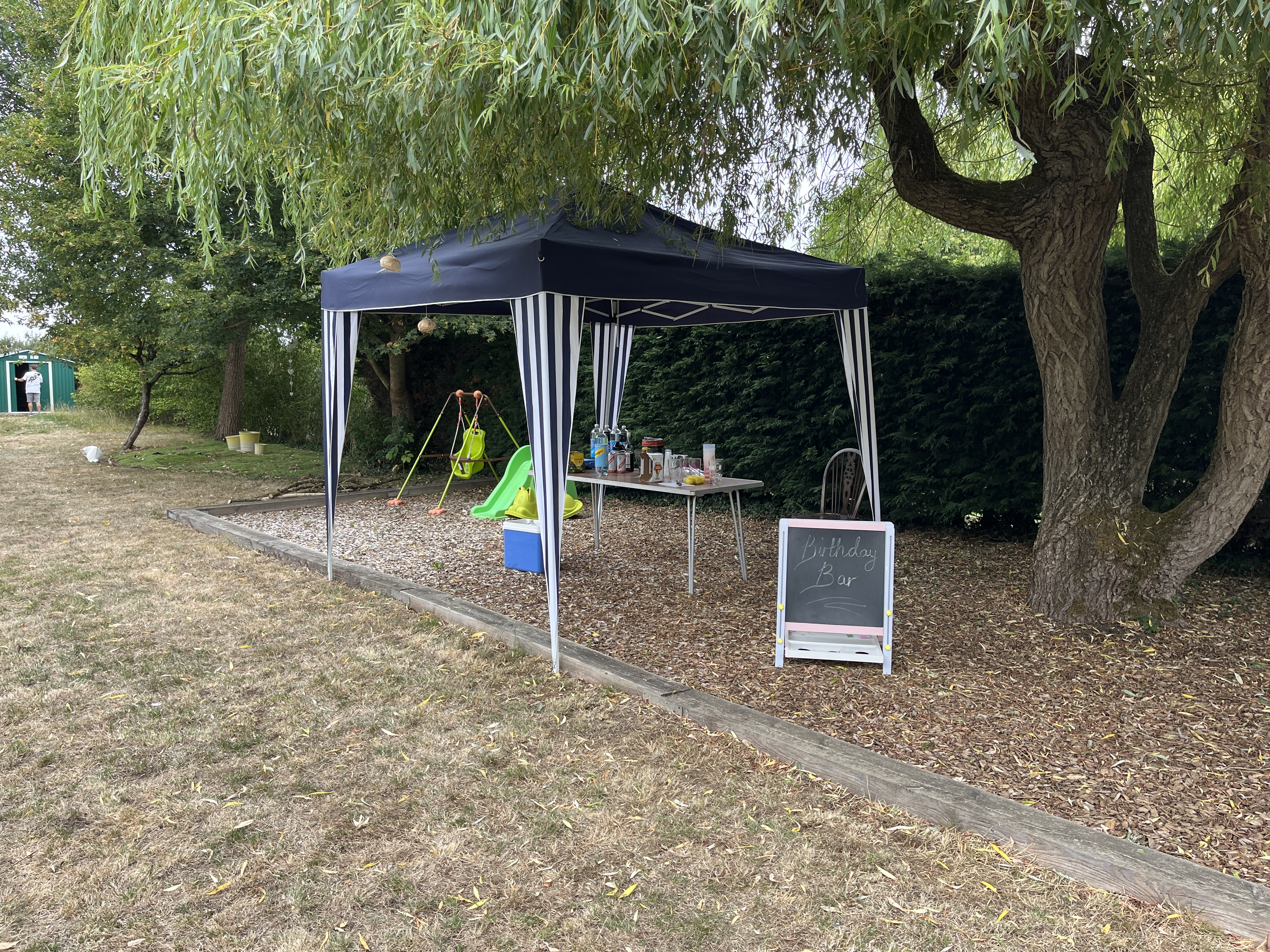 The gazebo bar setup